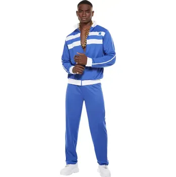 Karnevalový kostým Smiffys.com Kostým - Tepláková souprava modrá Velikost: XL