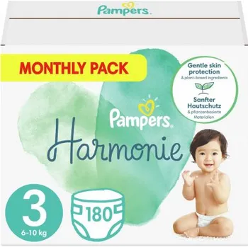 Plena PAMPERS Harmonie Plenky jednorázové 3 (6-10 kg) 180 ks - MĚSÍČNÍ ZÁSOBA