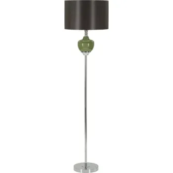 Stojací lampa Stojací lampa Eva 160 cm stříbrná/černá/zelená
