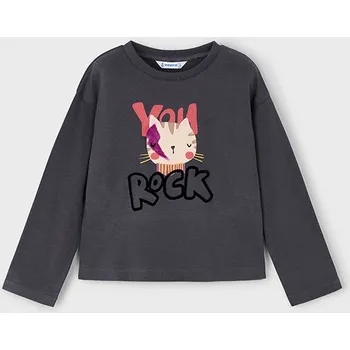 Triko s dlouhým rukávem YOU ROCK šedé MINI Mayoral velikost: 104