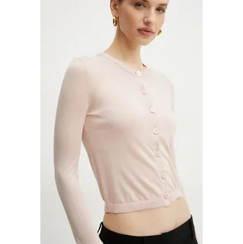 Dámská móda Kardigan s příměsí hedvábí MICHAEL Michael Kors MS5615MGW2 růžová 03X, vel. M