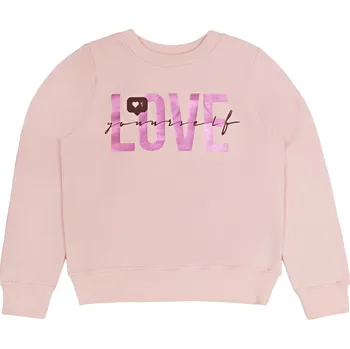 Chlapecká mikina Dívčí mikina - Winkiki WTG 01769, světlonce růžová Barva: Růžová, Velikost: 158