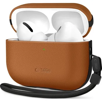 Náhradní kryt pro mobilní telefon Kryt Tech-Protect Naturalfit Apple Airpods Pro 3 Brown