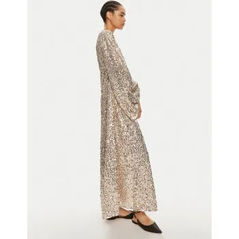 Dámské šaty ROTATE Večerní šaty Safra 1128861531 Zlatá Loose Fit 36