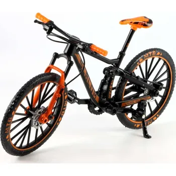 autíčko Jízdní kolo Mountain Bike oranžová/černá 1:10 - Superior Jízdní kolo - kovová model