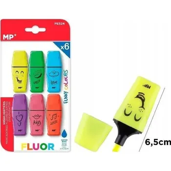 Příslušenství pro čtečku elektronické knihy MINI ZVÝRAZŇOVAČE FLUO 6 BAREV MP SADA ZVÝRAZŇOVAČŮ PE524