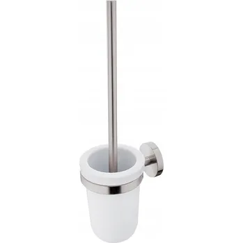WC štětka WC štětka v keramické nádobě, nástěnný držák a rukojeť broušená nerez, i bez vrtání NIMCO UNM 13094KU-10