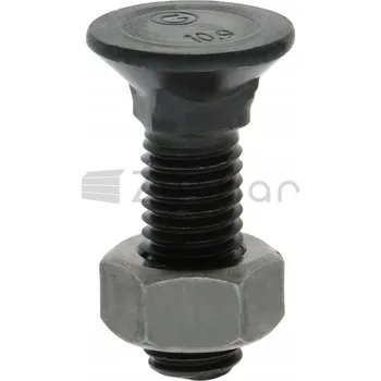 Šroub Šroub pluhu M12 x 40, třída 8.8 - Kulatý hlava s čtyřhranem pod hlavou