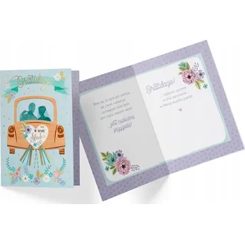 Obraz Přání Svatba, výročí 11,7 x 16,6 cm