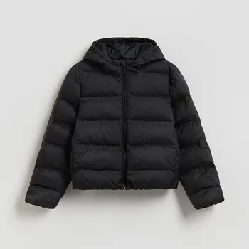 Dívčí bunda Reserved - Prošívaná bunda s kapucí - černý - 420HR-99X - 420HR-99X-164