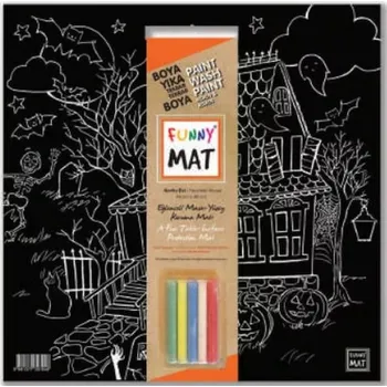 Obraz Strigo Funny Mat Halloween podložka voděodolná omalovánka + křída