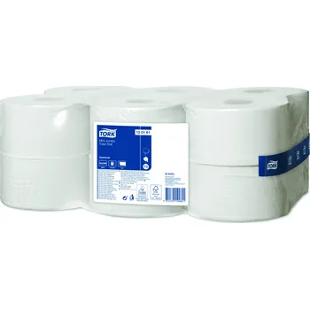 Toaletní papír Toaletní papír Tork Universal v Mini Jumbo roli, 1 vrstva, bílá, T2, 120161