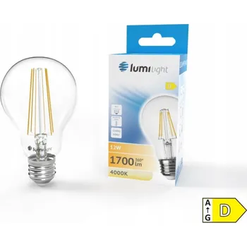 Žárovka LED ŽÁROVKA E27 12W FILAMENT DEKORATIVNÍ NEUTRÁLNÍ BÍLÁ