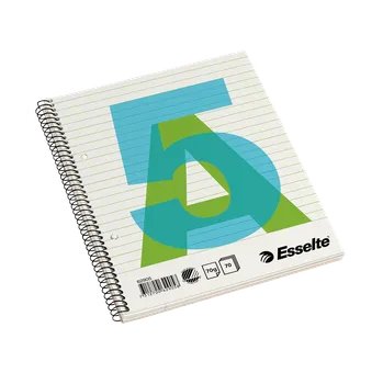 Blok se spirálou Esselte A5, linkovaný, 70 listů