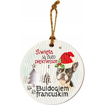 Přívěsek Keramický přívěsek CEZ-015 BN ( Francouzský buldoček )