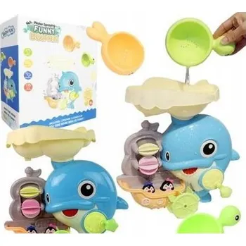Sada Hračka Do Vany Delfín Vodopád Naběračky vody Želva Rybka