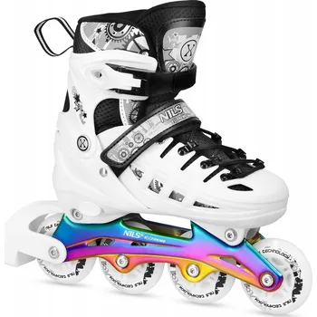 Kolečkové brusle Brusle 2v1 4v1 Kolečkové Brusle Rekreační Brusle Na Led Nastavitelné Kolečkové Brusle LED 35-38 NILS