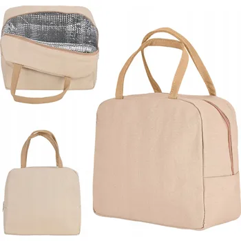 Outdoorové zavazadlo TERMO TAŠKA NA OBĚD 6 L izolační do práce školy béžová