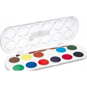 Vodová barva Barvy vodové JOVI - 12 barev (30 mm) + štětec