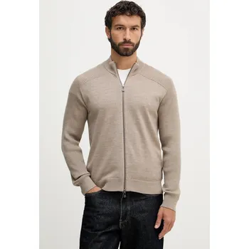 Dámský svetr Kardigan s příměsí vlny Armani Exchange XM001975.AF10348 hnědá 84X, vel. XL