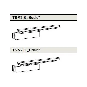 Zavírač dveří Dormakaba TS 92/91 BARVA: bílá (RAL 9016), VARIANTA: B (strana závěsu)