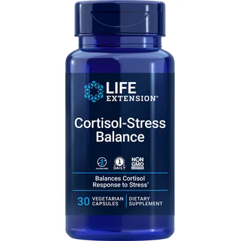Zdraví Life Extension Cortisol-Stress Balance, 30 rostlinných kapslí