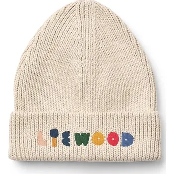 Čepice Dětská bavlněná čepice Liewood Ezra Beanie LW20106.9BYA béžová 80X, vel. 7-8 let