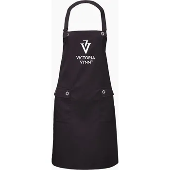 Kuchyňská zástěra Victoria Vynn Apron Black - elegantní černá zástěra určená pro profesionální stylistky