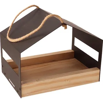 Krmítko pro ptáka Krmítko pro ptáky s kovovou střechou