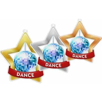 Poháry Bauer Akrylátová medaile MDASTARM39 | Tanec