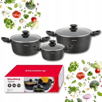Sada nádobí Sada Hrnců s nepřilnavým povrchem Klausberg KB-7960