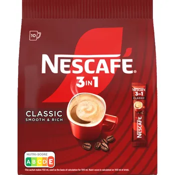 Káva Nescafé 3v1 10x16,5g SÁČEK cena za kartonové balení (Kartonové balení : 18 ks)