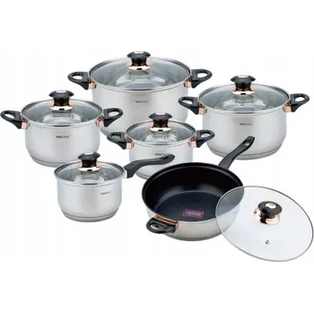 Sada nádobí SADA HRNCŮ 12 KUSŮ KINGHOFF KH-1767 ROSEGOLD