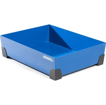 Pojízdná vana na malé nádoby, z oceli, záchytný objem 65 litrů, 774 x 584 x 200 mm