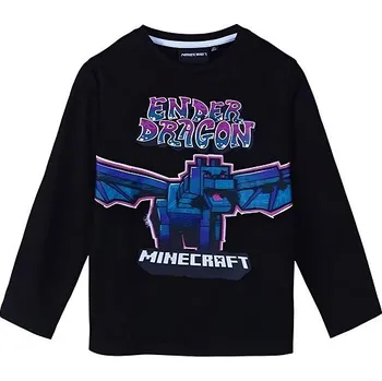 Pánské tričko Minecraft - dětské tričko 140 cm, černé
