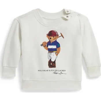 Kojenecká mikina s bavlnou Polo Ralph Lauren 320A96604001 bílá 00X, vel. 85-90