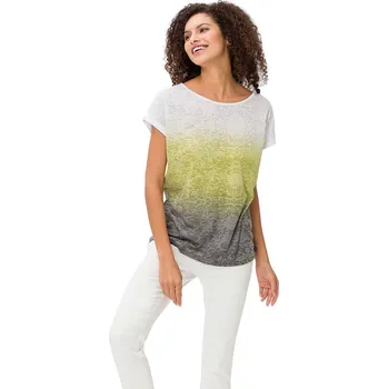 Dámské tričko Tričko Heine Khaki/ Creme 6631952 36