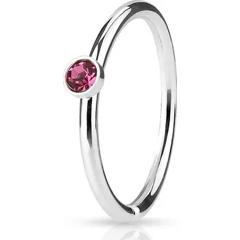 Piercing Šperky4U Piercing do nosu/ucha kruh s kamínkem - N01161-P