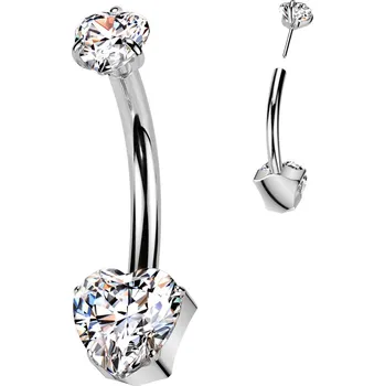 Piercing Šperky4U PUSH IN piercingu do pupíku TITAN - TIT1415