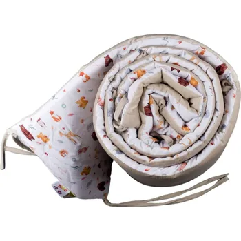 mantinel do postýlky XKKO LUX Mantinel do postýlky 360 cm Xkko Lux Wild Forest