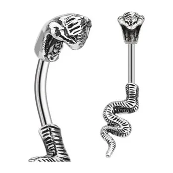 Piercing Šperky4U Piercing do pupíku - kobra - WP01079