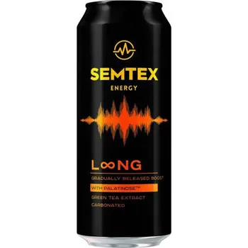 Energetický nápoj Semtex Extrem Mandarinka 500ml cena za kartonové balení (Kartonové balení : 24 ks)