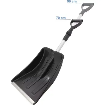 Hrablo na sníh Teleskopická lopata do auta na sníh 70-90 cm COMPASS BLACK (10326)