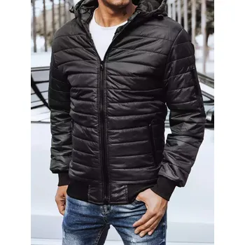 Dstreet Pánská prošívaná přechodová bunda Things černá XL TX4145 42947