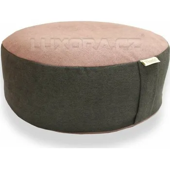 Podsedák Meditační sedák šedorůžový - průměr 40 cm x 15 cm