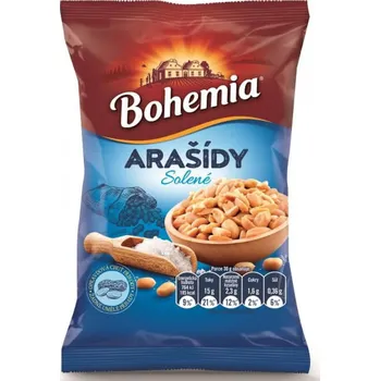 Bohemia Arašídy pražené solené 100g cena za kartonové balení (Kartonové balení : 24 ks)