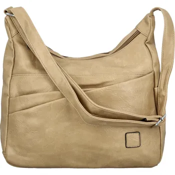 Kabelka Stylová dámská koženková crossbody kabelka Gianni, béžová