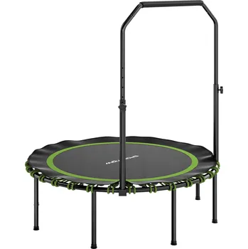 Trampolína Fitness trampolína s nastavitelným madlem | zelená