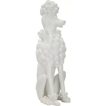 Dekorativní soška Dog 61 cm bílá
