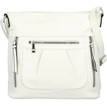 Kabelka Dámská crossbody kabelka bílá - Firenze Angelis bílá
